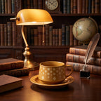 Honey Dot Ceramic Cup & Saucer Set