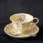 Lavender Heritage Porcelain Teacup & Saucer Set